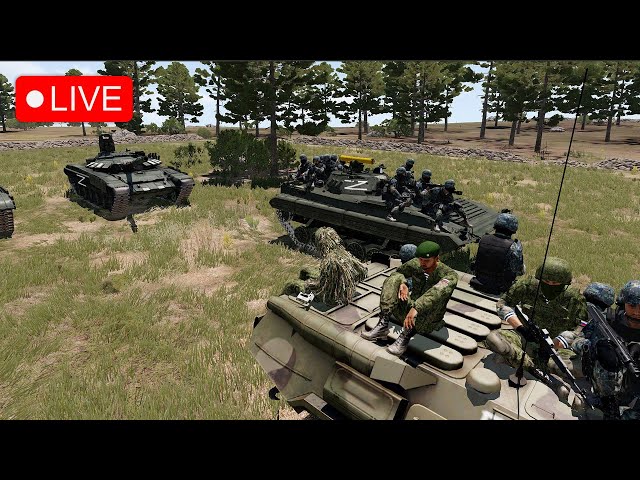 Ukrainian Forces Eliminate Russian Armored Vehicles in an Epic Battle - Arma 3