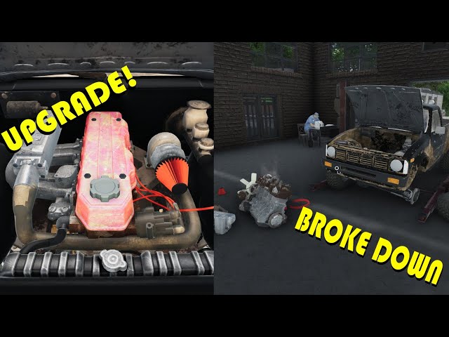 I upgraded my TRUCK and THEN it BROKE DOWN in Junkyard Truck!!! II  Episode 3 (Part 2)