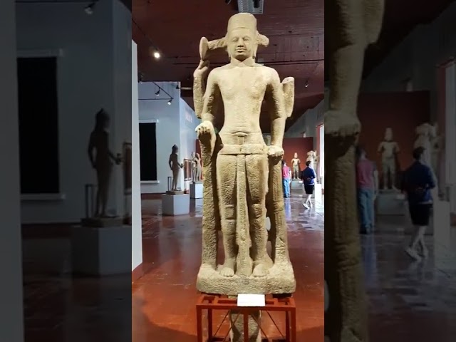 Statues Buddhism and Hinduism in National Museum Phnom Penh Cambodia
