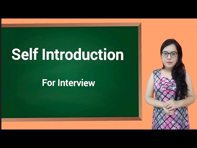Tell me about yourself • Job interview Questions • Self Introduction #introduceyourself