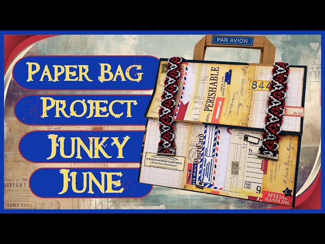 JUNKY JUNE: RECYCLE A PAPER BAG INTO A TRAVEL JUNK JOURNAL PURSE @TracieFoxCreative #papercraft