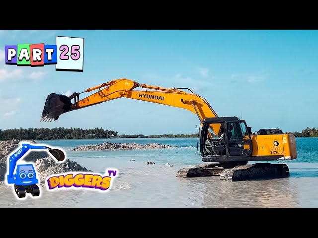 Diggers For Kids Worldwide 🌎 Trucks, Mine Sites, Crawler Excavators, And More!