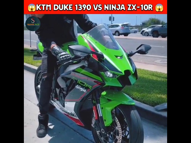 KTM Duke 1390 vs Ninja zx-10r full comparison 🔥🔥#ktm #zx10r #bike