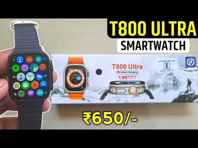T800 Ultra Smartwatch Unboxing And Review | T80O Ultra Smartwatch | Apple Watch Ultra Clone