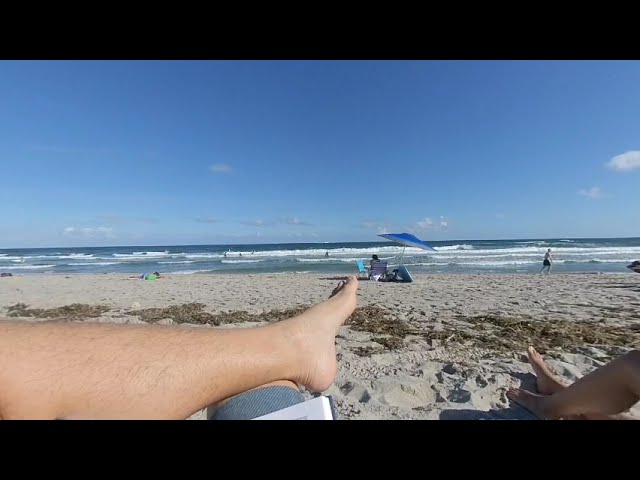 180° VR - Book At The Beach - 4K, Travel, Storytelling