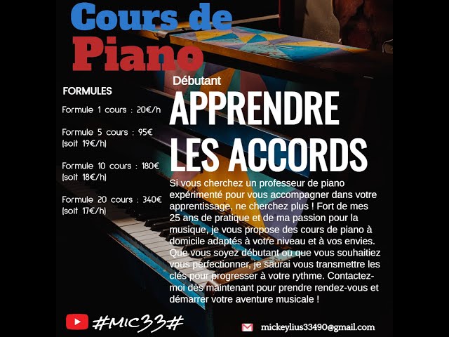 Cours de piano Accords et musicologie 2