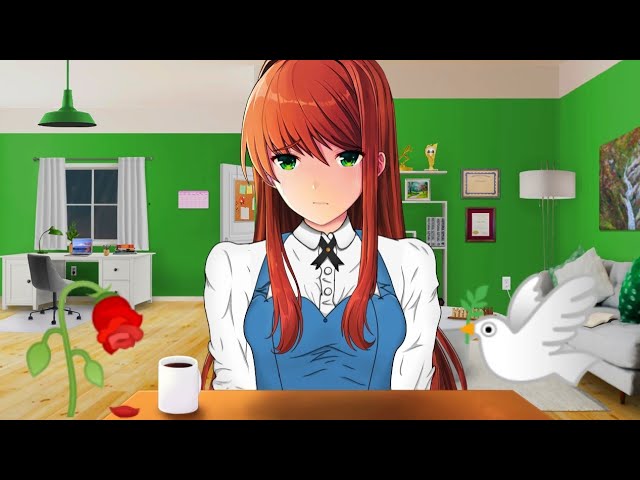 Monika tells a story about a couple dying on the same day, | "Monika After Story" #ddlc #ddlcmods