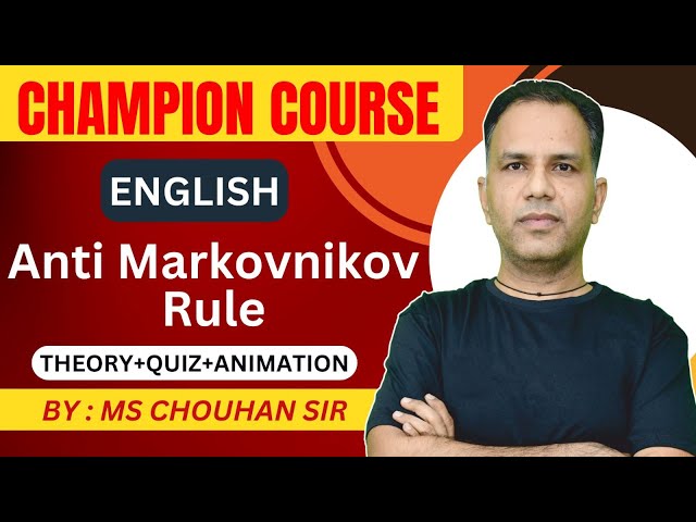 Antimarkovnikov's Rule  | Lecture - 7 | English  | IIT JEE ADVANCED | OC | MS Chouhan Sir