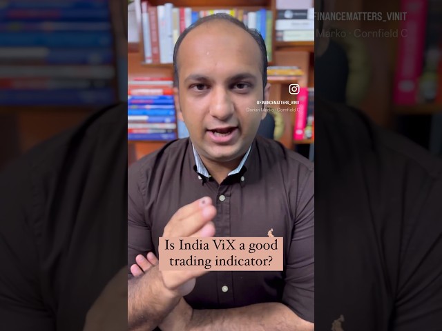 India VIX is a useless trading indicator | Vinit Aggarwal | #vinitaggarwal #vix #volatility #options