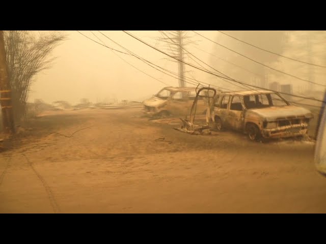 California wildfire leaves trail of destruction