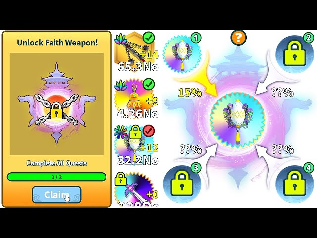 NEW FAITH WEAPON SYSTEM CAN MAKE YOU OVERPOWERED IN ROBLOX WEAPON FIGHTING SIMULATOR