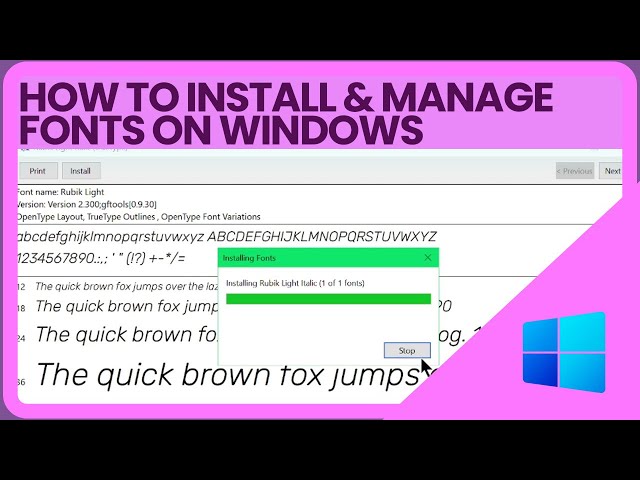 How to Install Fonts on Windows (2024)