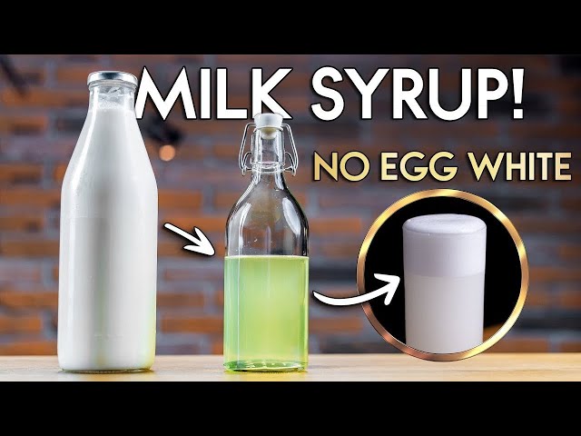 Milk Syrup - Can It REPLACE EGG WHITE? Silky, Frothy & Simple!