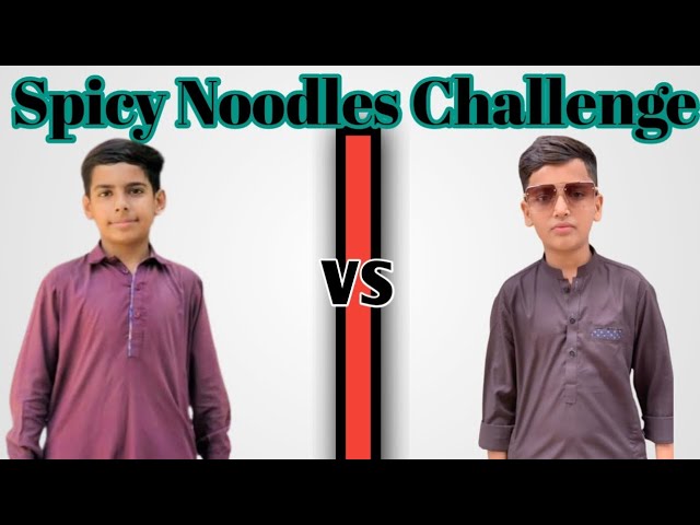 Spicy noodles challenge Kia halat kharab ho gai vlog by Malik Saad 5542