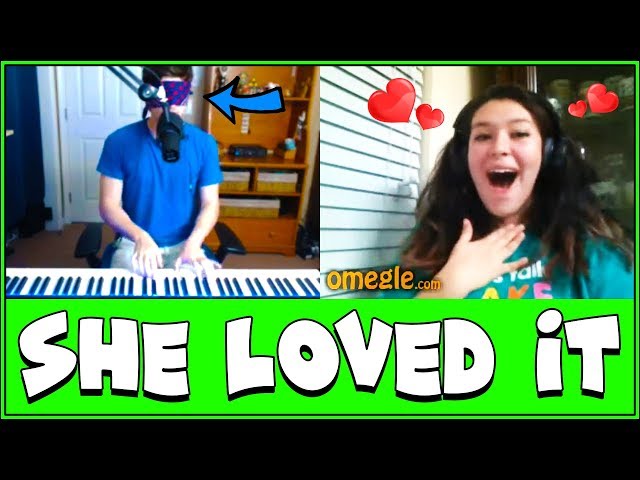When a Blindfolded Pianist Goes on Omegle!!