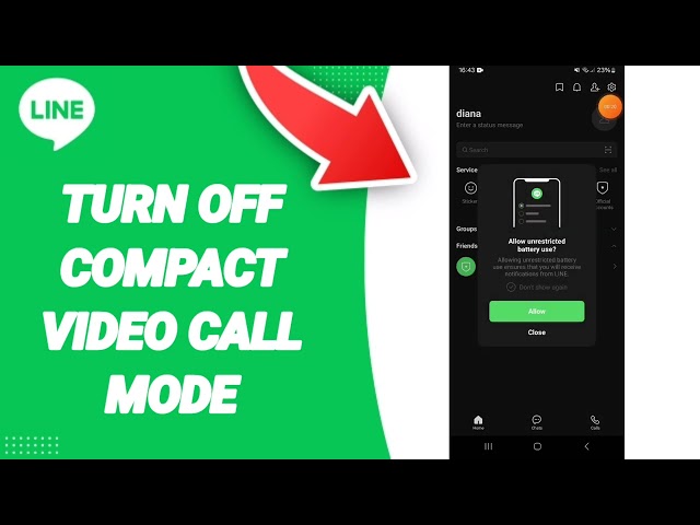 How To Turn Off Compact Video Call Mode On Line App