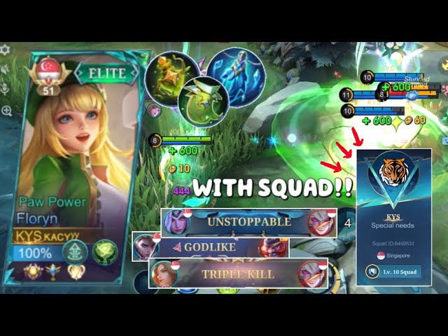 ESCAPE EPIC WITH SQUAD‼️Floryn’s heal is INSANE😱😻🔥