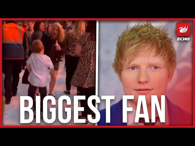 Ed Sheeran upstaged at own concert by boy 'having a ball'
