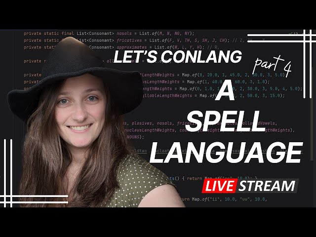 Creating the Verb Stem || Spell Language Conlanging Livestream Part 4