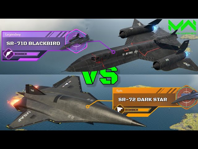 Buffed SR-71D Blackbird VS SR-72 Dark Star | Bomber Comparison | Modern Warships