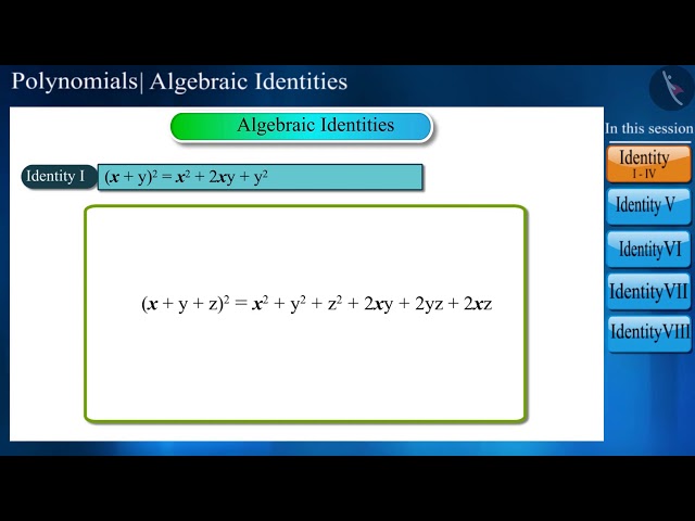 Algebraic Identities | Part 1/3 | English | Class 9