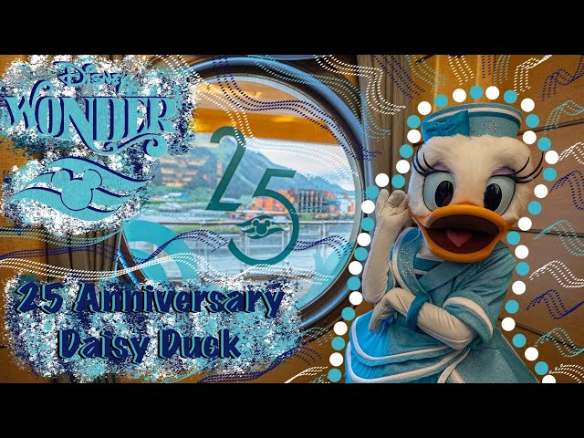 Daisy Duck's Fabulous 25th Anniversary Meet and Greet on the Disney Wonder! 3D VR180
