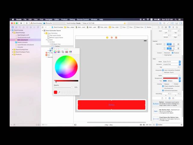 iOS 9 Swift UIStackView Free Tutorial 2016 | Basic Design in iOS 10