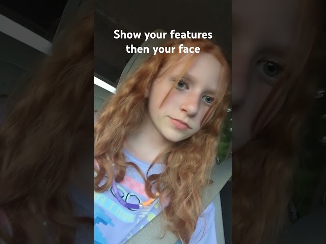 show your features then your face