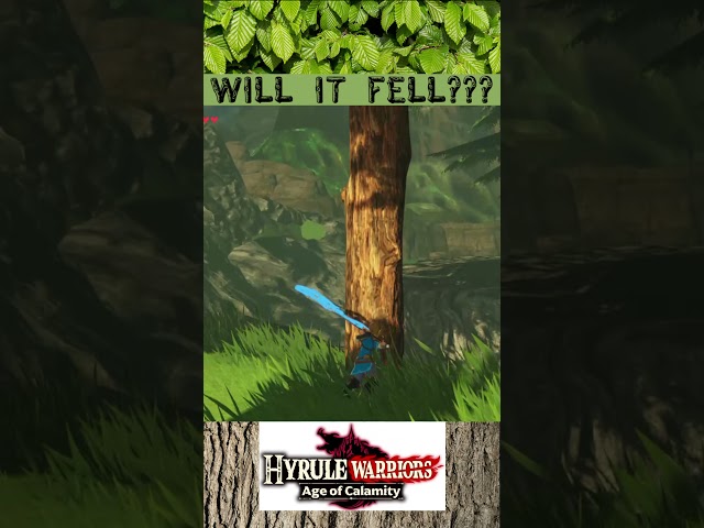 Can you fell trees in Hyrule Warriors: Age of Calamity??? #Shorts