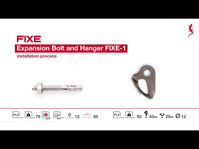 Installation process of Expansion BOLT and  Hanger FIXE 1