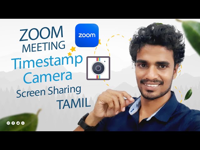 How do i turn on timestamp camera on zoom meeting?