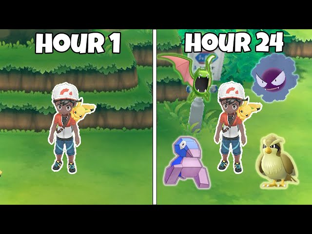 I Spent 24 Hours SHINY HUNTING in Pokemon Let's Go!