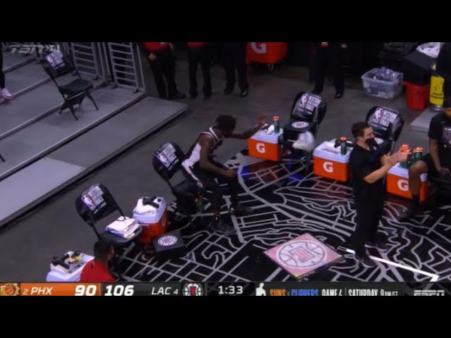 Patrick Beverly Gets Angry When Sent to the Bench Didn’t know it’s over! | Game 3 Clippers vs Suns