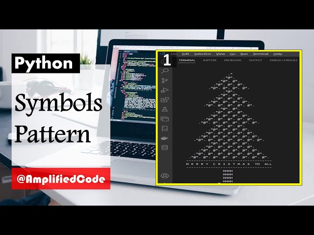 Christmas Tree Symbols Pattern Design By Python Programming