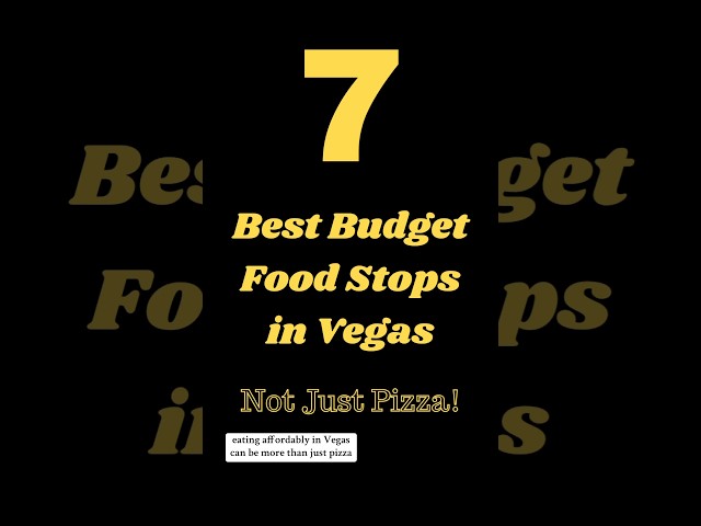 Cheap Food in Las Vegas - NOT Pizza!     #lasvegasshorts #vegas #shortstravel