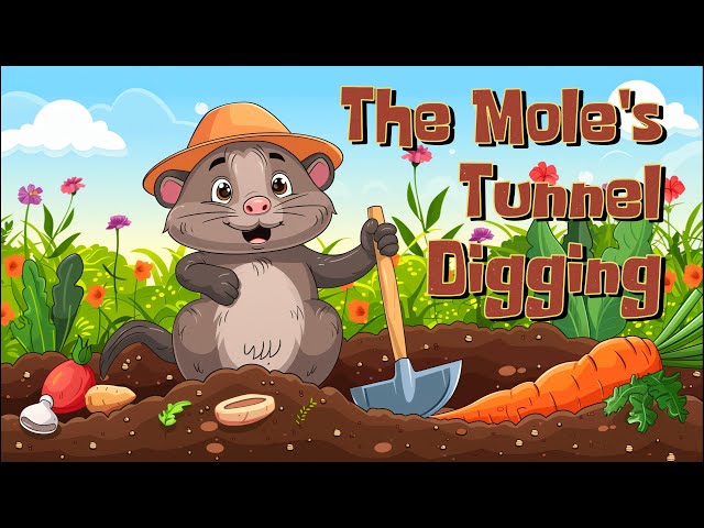 The Mole's Tunnel Digging | Cartoons For Kids | Baby story | Story for kids