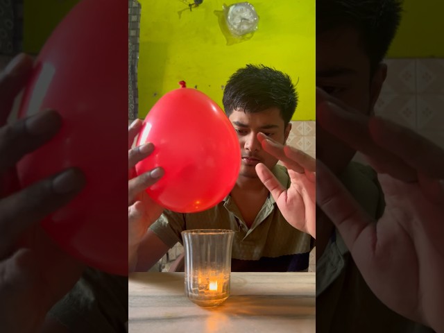 Viral balloons glass hack #experiment #shorts #science