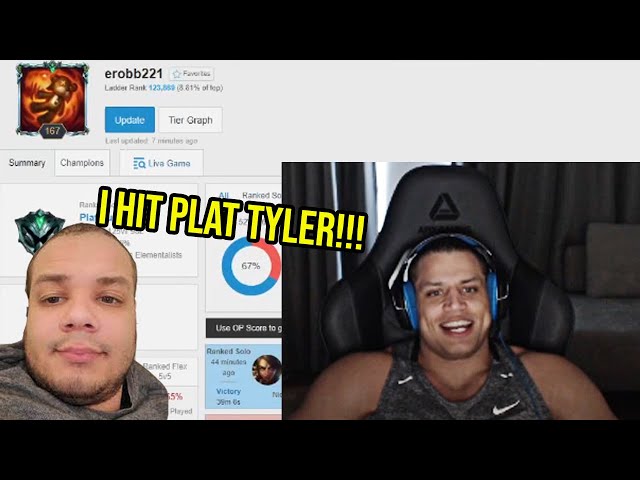 Tyler1 Proud of His Brother for Hitting Plat