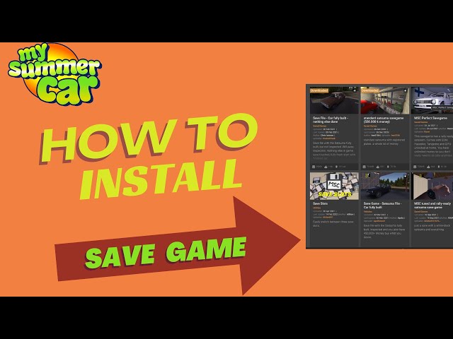 My Summer Car - How To Install Save Game (Guide)