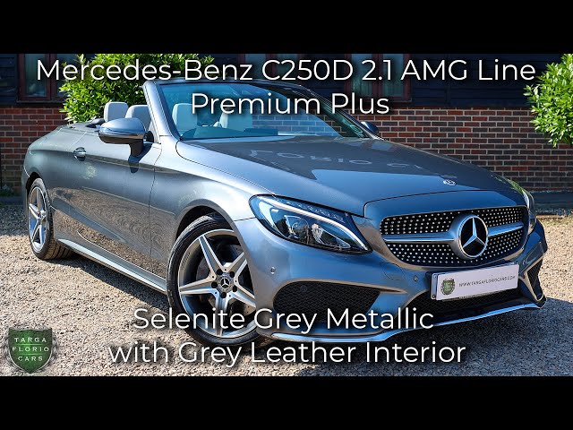 Mercedes-Benz C250D 2.1 AMG Line Premium Plus registered November 2017(67) finished in Selenite Grey
