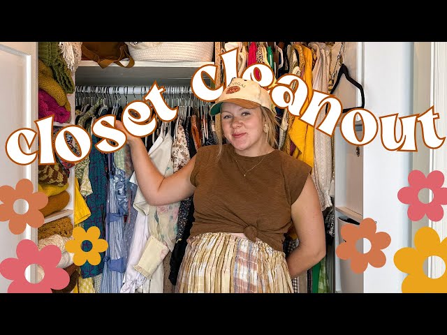 MASSIVE CLOSET CLEANOUT + TOUR | decluttering my thrifted wardrobe & organizing my closet|WELL-LOVED
