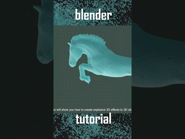 blender Particle System tutorial #shots #blender #tutorial