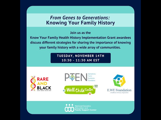 From Genes to Generations: Knowing Your Family History