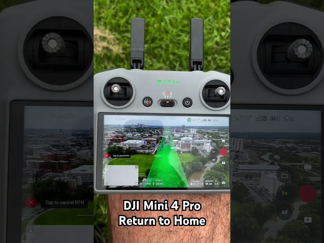 Return to Home feature DJI Mini 4 Pro! #Drone #Shorts #Tech #unboxing #asmr #fyp #review #reels