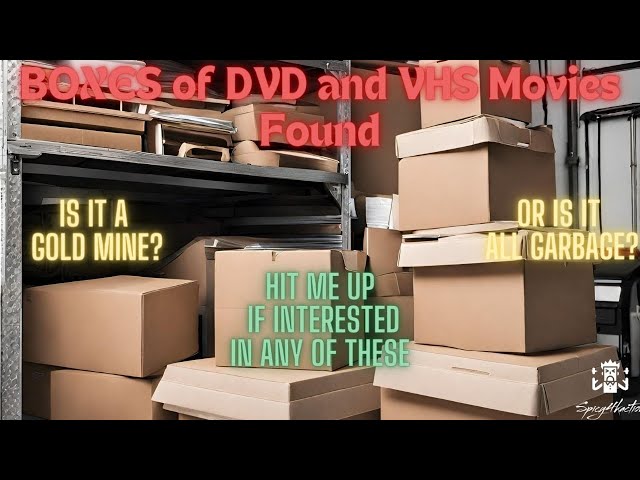 I found BOXES of DVDs and VHS Movies | Is it a goldmine or crap?