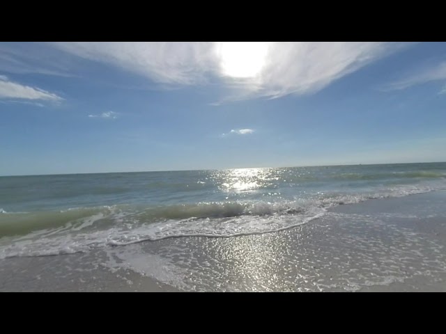180° VR Beach Sitting on the beach of Marco Island, Florida 3D VR