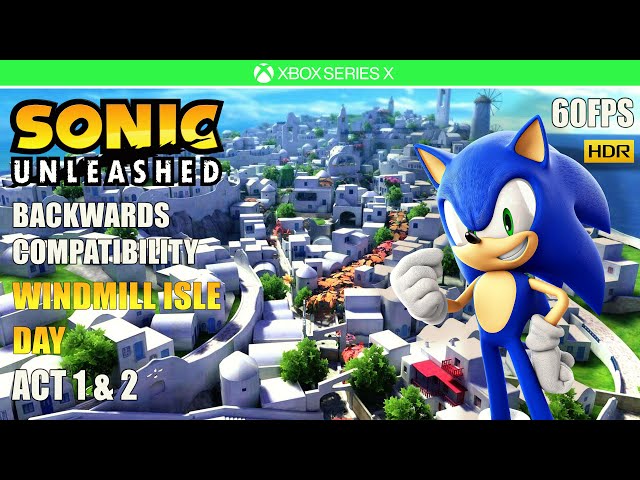 Sonic Unleashed - Windmill Isle Day Act 1 & 2 [60FPS HDR] [XBOX SERIES X]