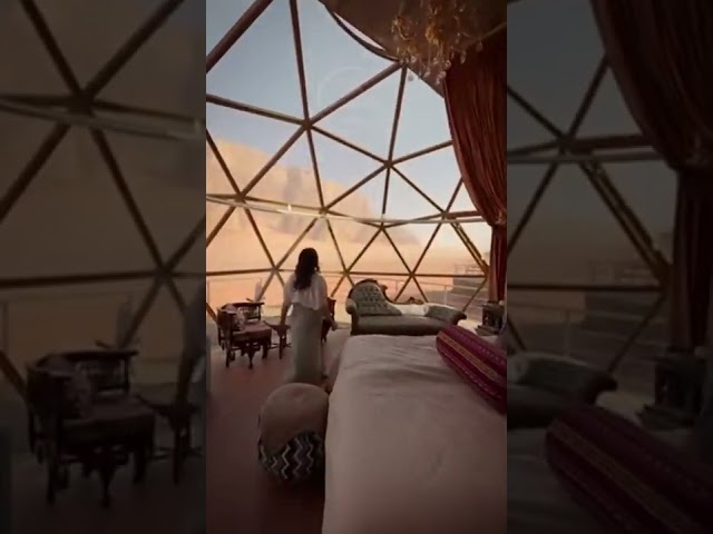 Glass Dome In Desert Like Shining Jewels