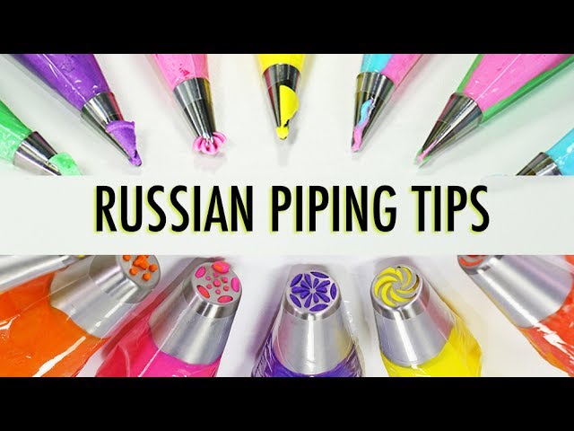 RUSSIAN PIPING TIPS - How To Use Russian Piping Tips - Satisfying Compilation