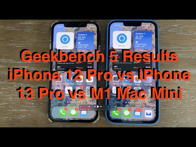 GeekBench 5 Results - iPhone 12 Pro vs iPhone 13 Pro vs M1 Mac Mini -- The Performance Truth!